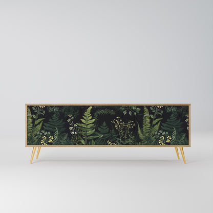 FERN FLOWERS 3-Door TV Stand in Oak Effect