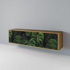 INFINITE MONSTERA 3-Door TV Stand in Oak Effect