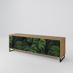 INFINITE MONSTERA 3-Door TV Stand in Oak Effect