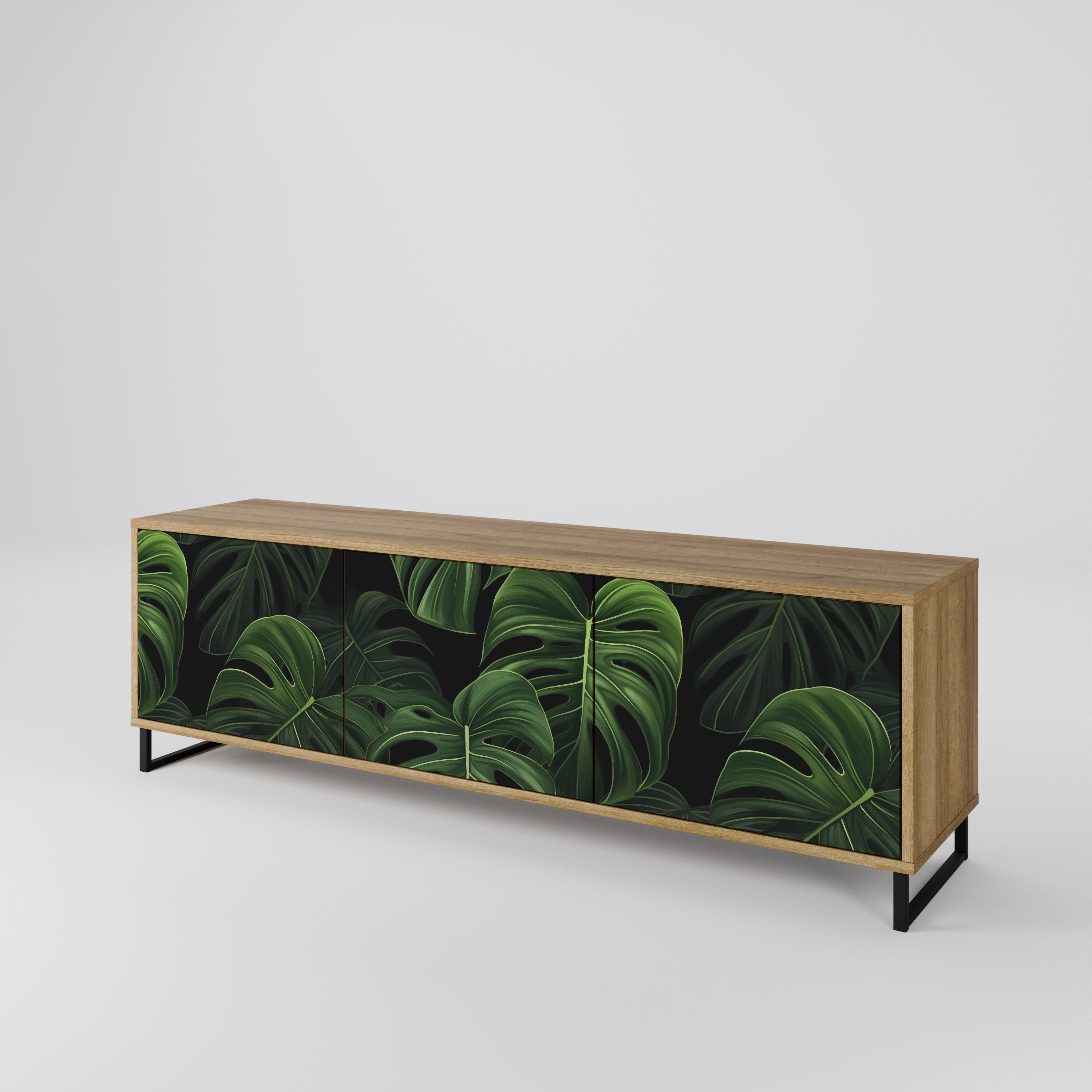 INFINITE MONSTERA TV-bänk med 3 dörrar