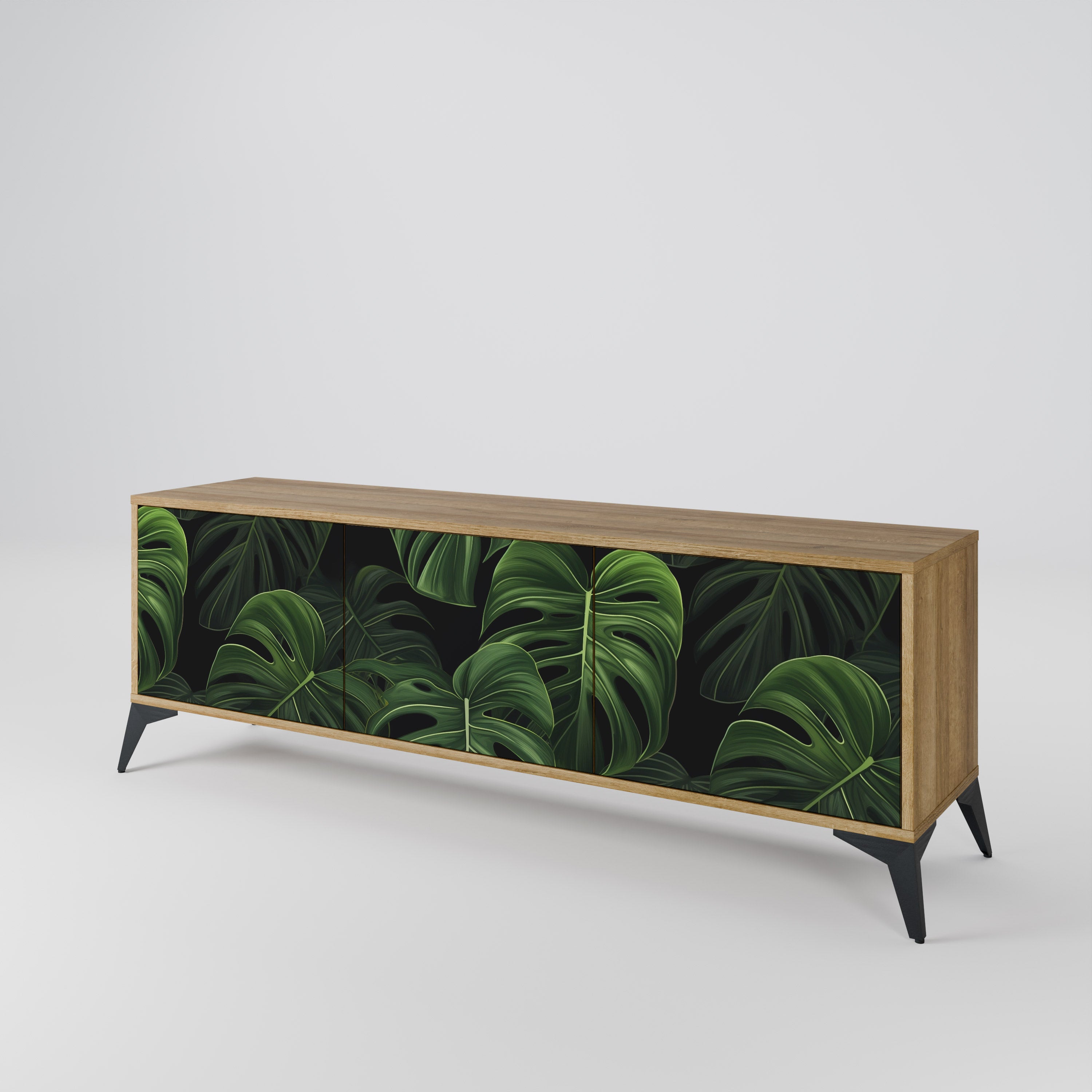INFINITE MONSTERA TV-bänk med 3 dörrar