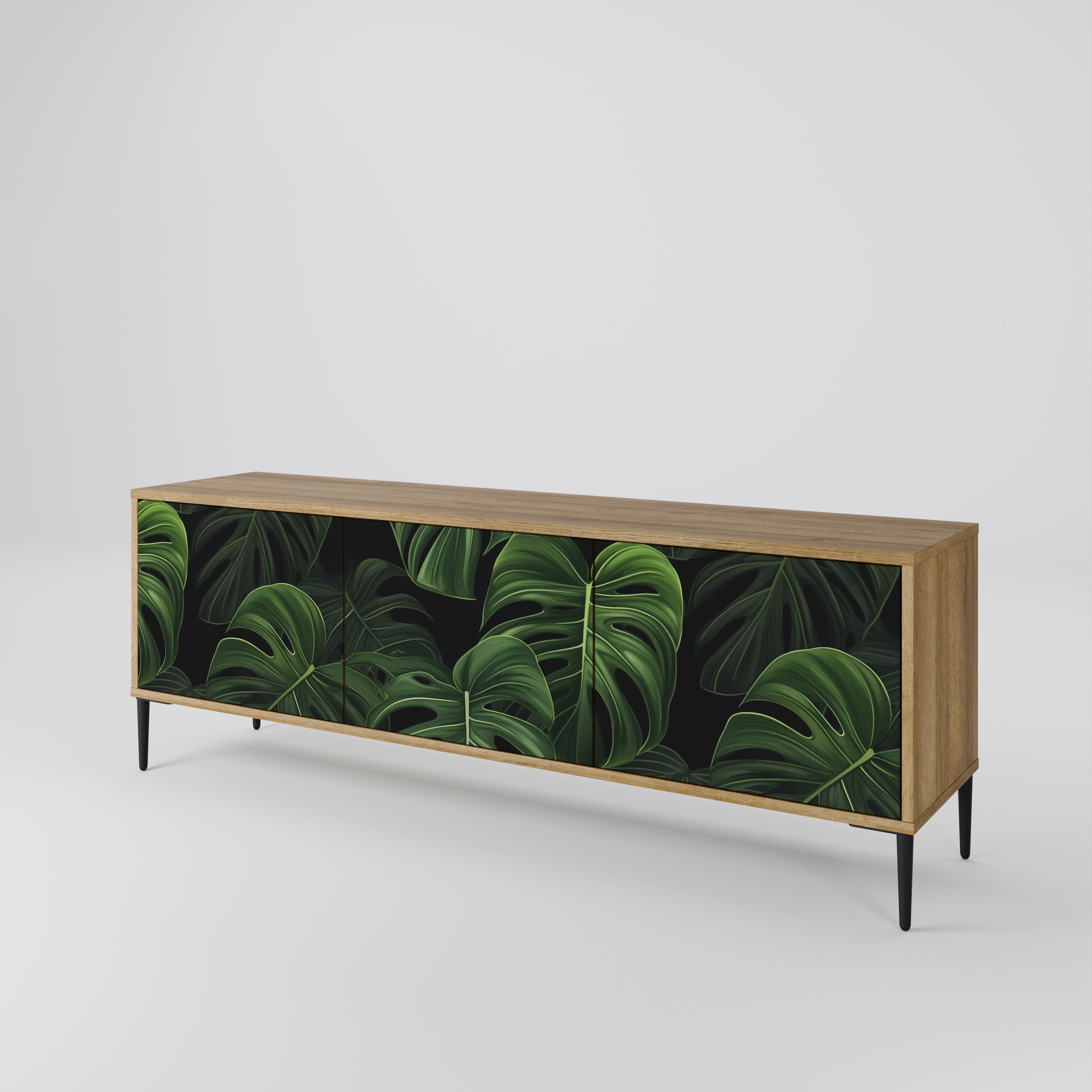 INFINITE MONSTERA TV-bänk med 3 dörrar