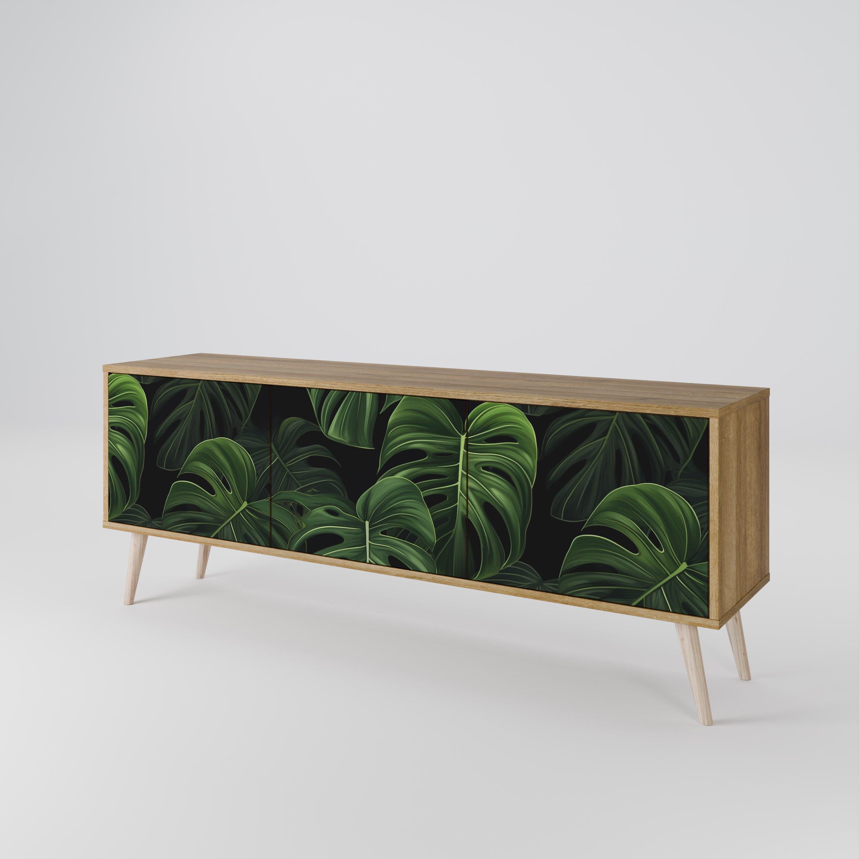 INFINITE MONSTERA TV-bänk med 3 dörrar