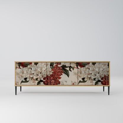 EPHEMERAL DAYS 3-Door TV Stand in Oak Effect