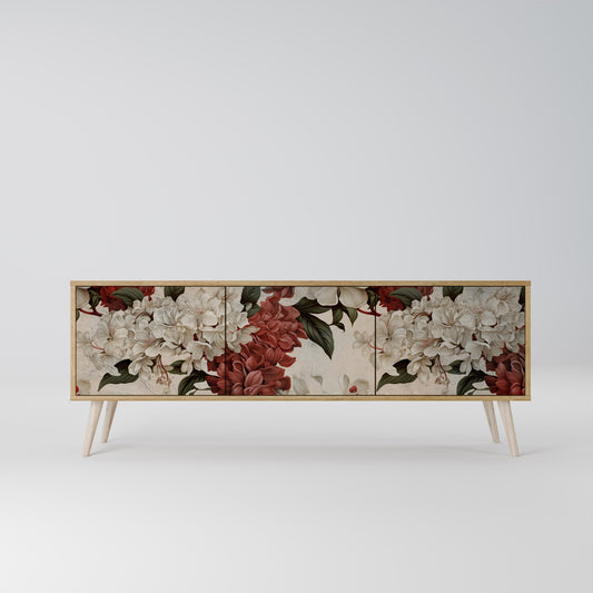 EPHEMERAL DAYS 3-Door TV Stand in Oak Effect