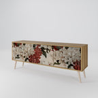 EPHEMERAL DAYS 3-Door TV Stand in Oak Effect