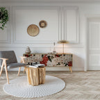 EPHEMERAL DAYS 3-Door TV Stand in Oak Effect