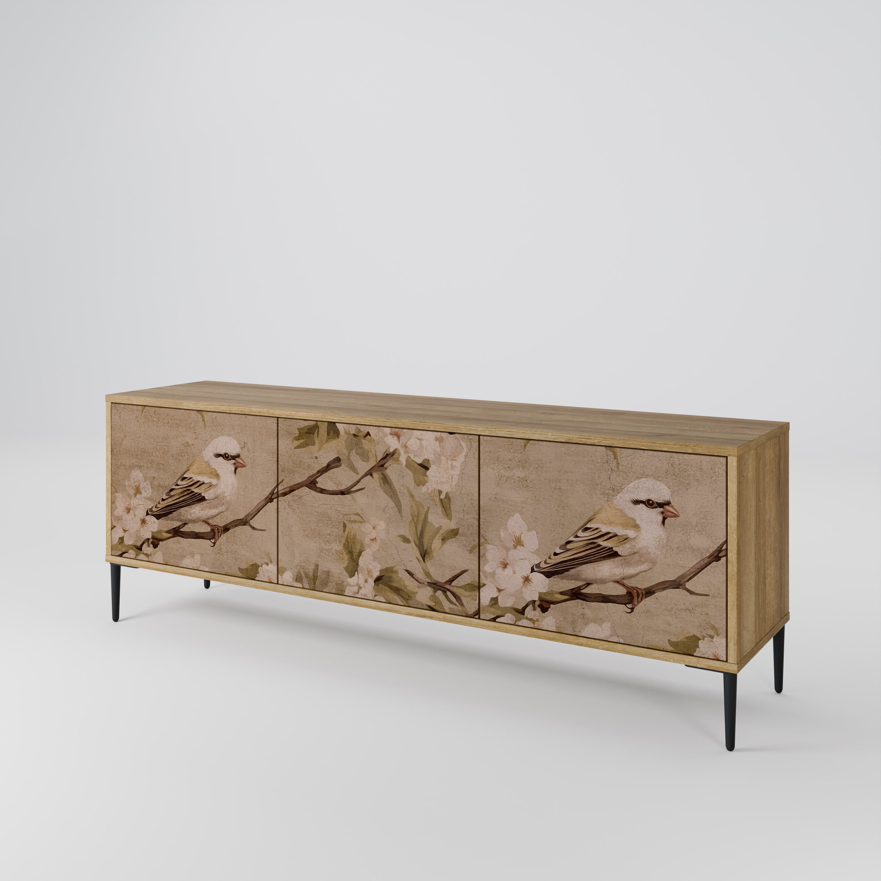 PETAL DISTINGUISH TV-bänk med 3 dörrar