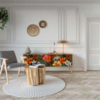 RADIANT FLORA 3-Door TV Stand in Oak Effect