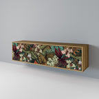 BOTANICAL EMERGENCE 3-Door TV Stand in Oak Effect