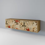 BLOOMING HARMONY 3-Door TV Stand in Oak Effect