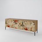 BLOOMING HARMONY 3-Door TV Stand in Oak Effect