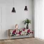 FLOWERET DREAM 3-Door TV Stand in Oak Effect