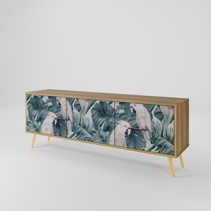 POPINJAY LOOK 3-Door TV Stand in Oak Effect