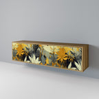 SUNKISSED LILY 3-Door TV Stand in Oak Effect