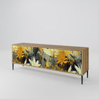 SUNKISSED LILY 3-Door TV Stand in Oak Effect