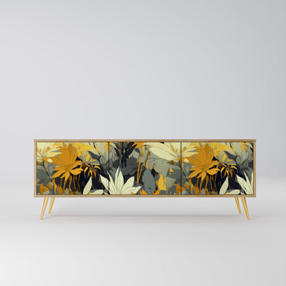 SUNKISSED LILY 3-Door TV Stand in Oak Effect
