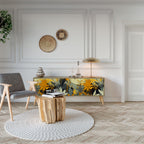 SUNKISSED LILY 3-Door TV Stand in Oak Effect