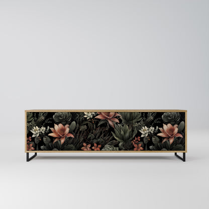 SECRET VERDURE 3-Door TV Stand in Oak Effect
