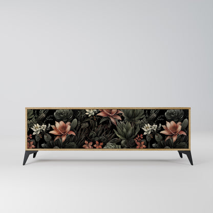 SECRET VERDURE 3-Door TV Stand in Oak Effect