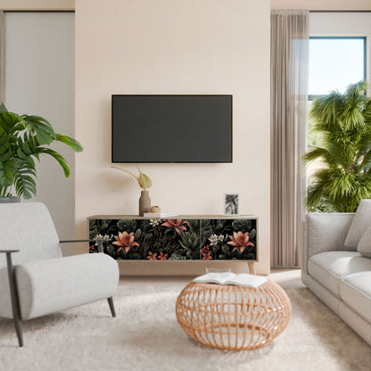 SECRET VERDURE 3-Door TV Stand in Oak Effect