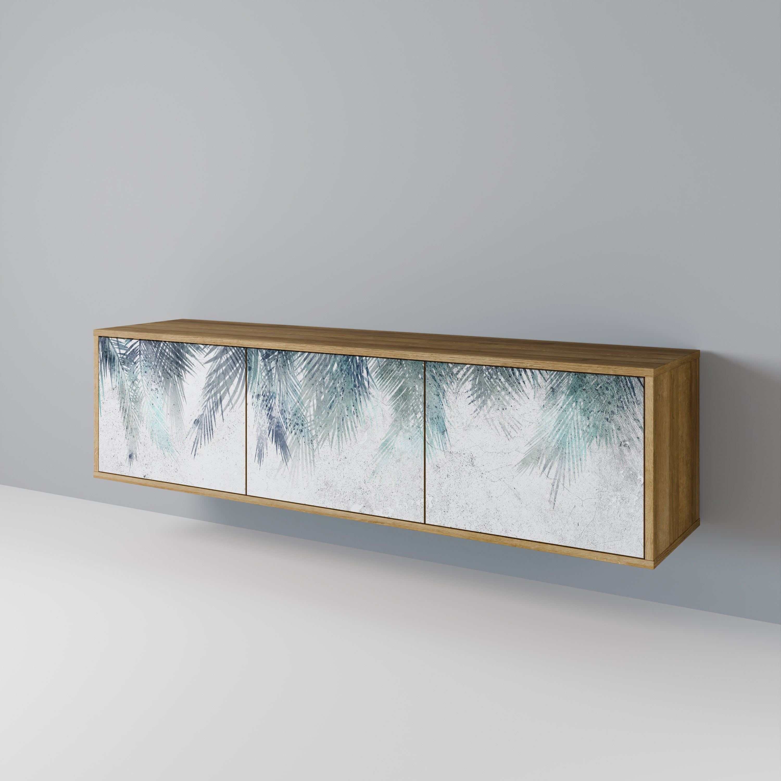 PALM VEIL TV-bänk med 3 dörrar