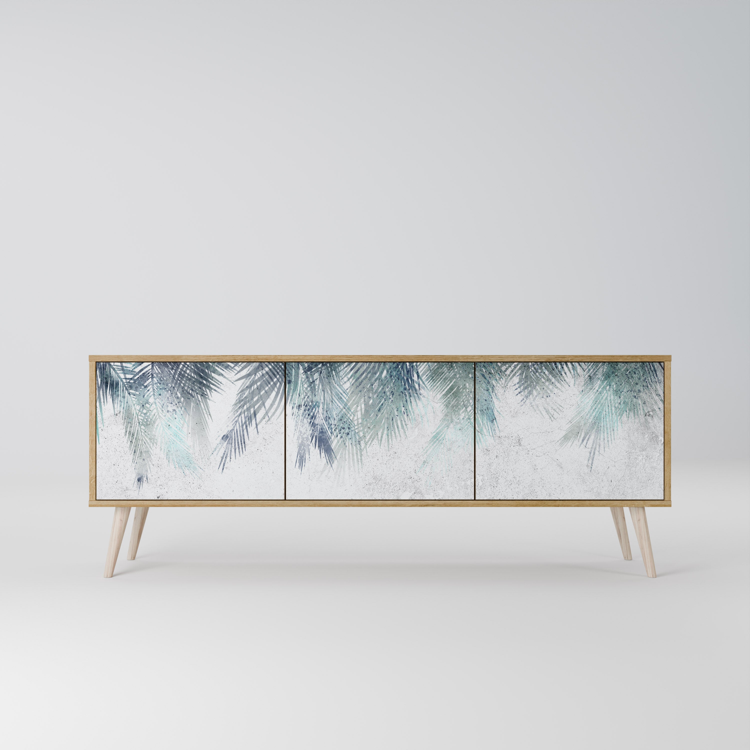 PALM VEIL TV-bänk med 3 dörrar