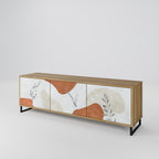 TRANQUIL TWIG 3-Door TV Stand in Oak Effect