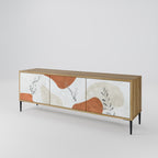 TRANQUIL TWIG 3-Door TV Stand in Oak Effect