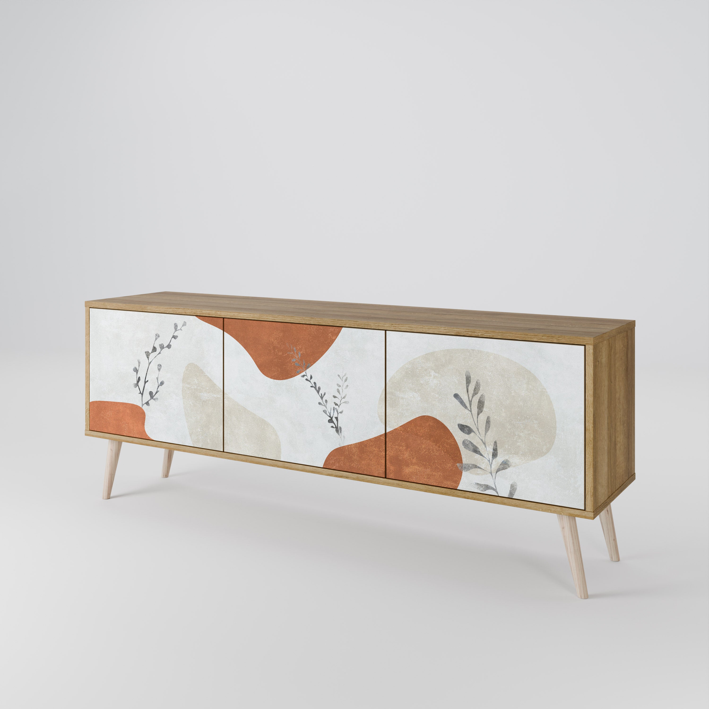 TRANQUIL TWIG TV-bänk med 3 dörrar