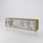 FADE IN THE TREES 3-Door TV Stand in Oak Effect