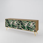 EERIE STROMANTHE 3-Door TV Stand in Oak Effect