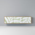 BOTANICAL SPARK 3-Door TV Stand in Oak Effect