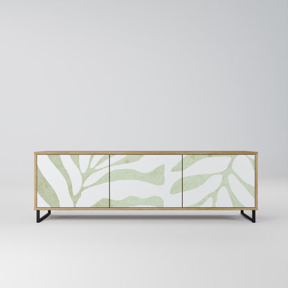 BOTANICAL SPARK 3-Door TV Stand in Oak Effect