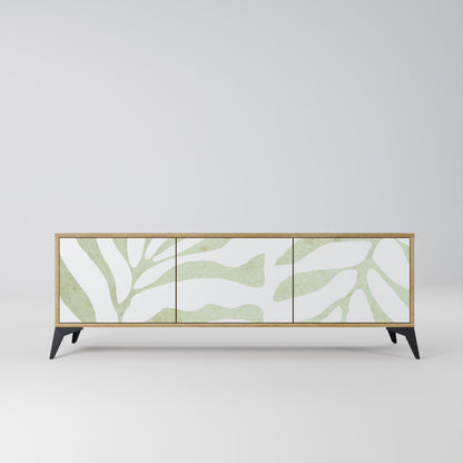 BOTANICAL SPARK 3-Door TV Stand in Oak Effect