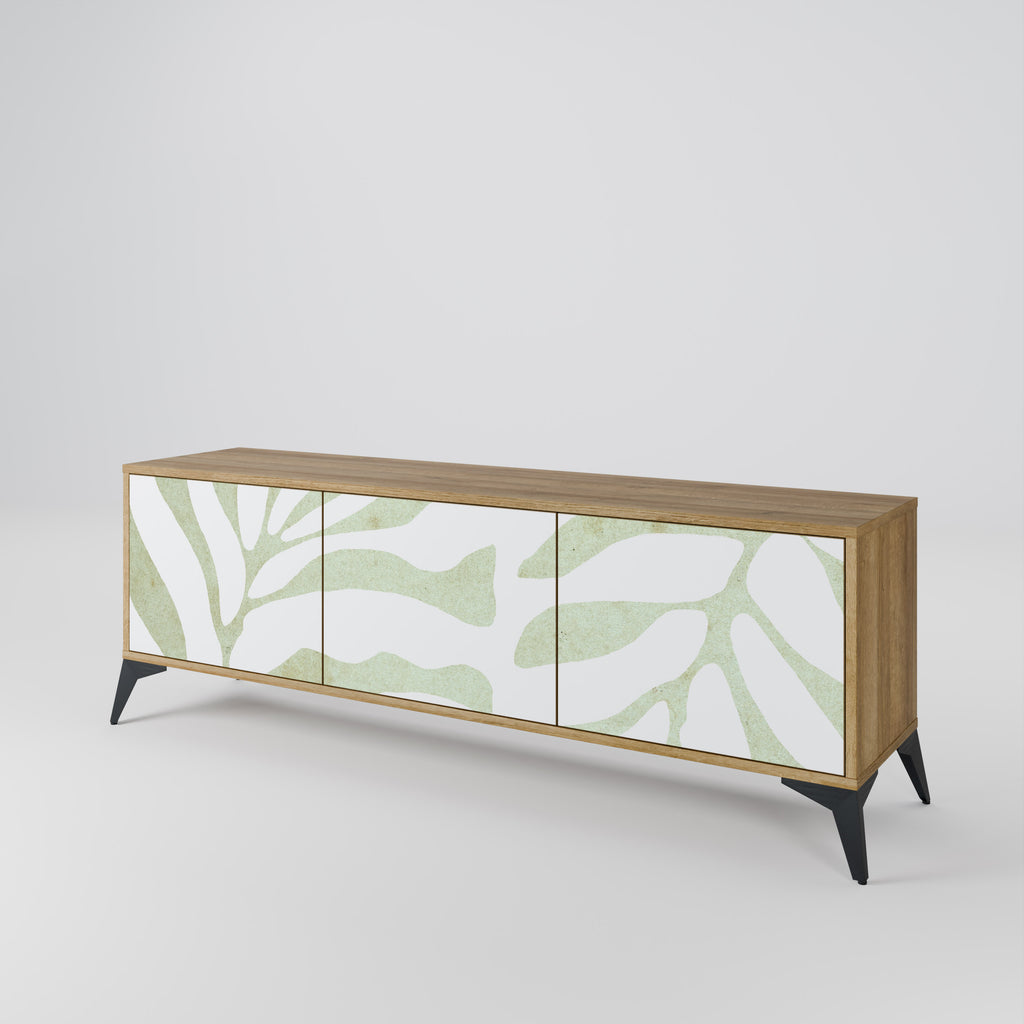BOTANICAL SPARK 3-dörrars TV-bänk i ekeffekt
