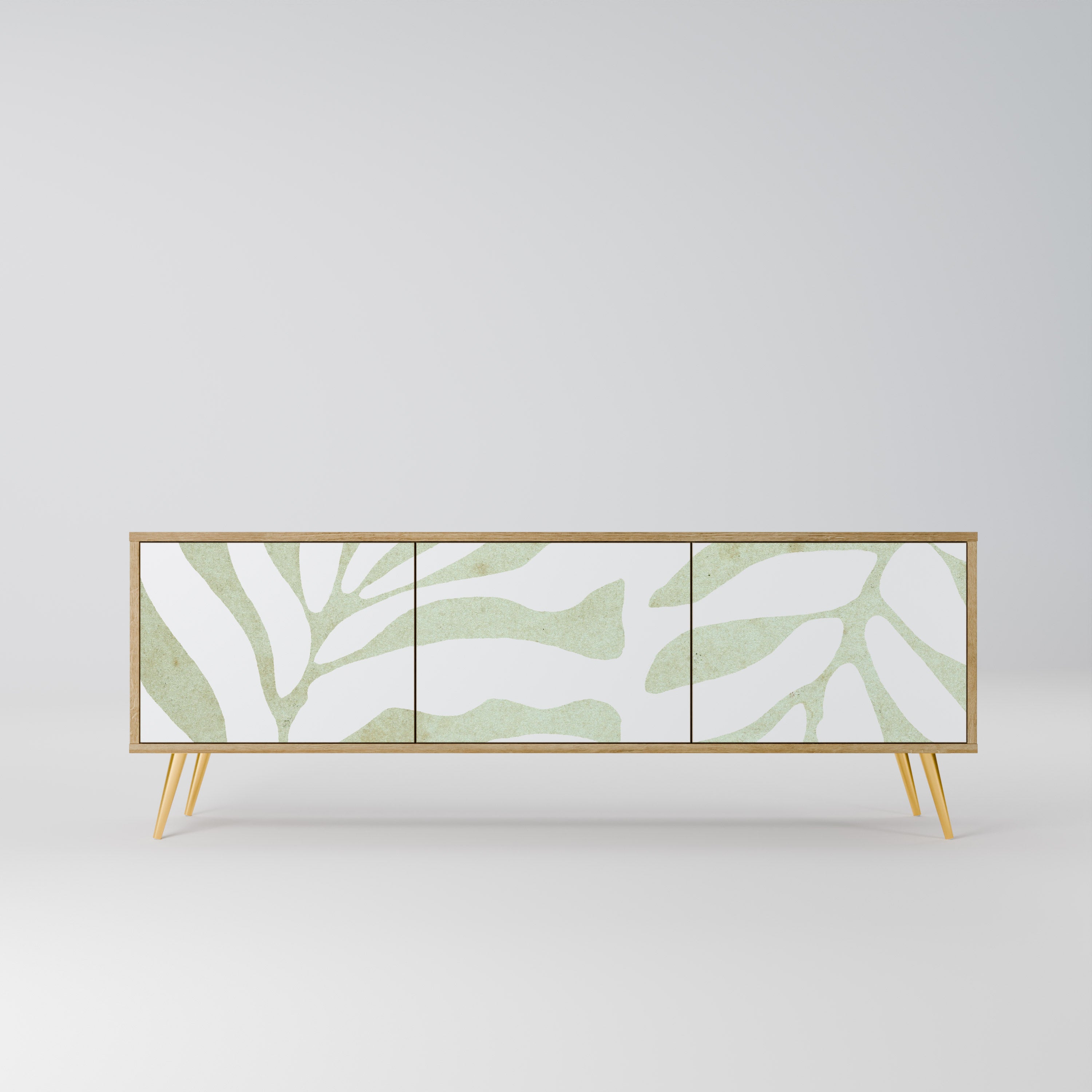 BOTANICAL SPARK 3-dörrars TV-bänk i ekeffekt