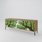 WILDERNESS DASH 3-Door TV Stand in Oak Effect