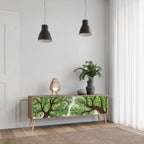 WILDERNESS DASH 3-Door TV Stand in Oak Effect