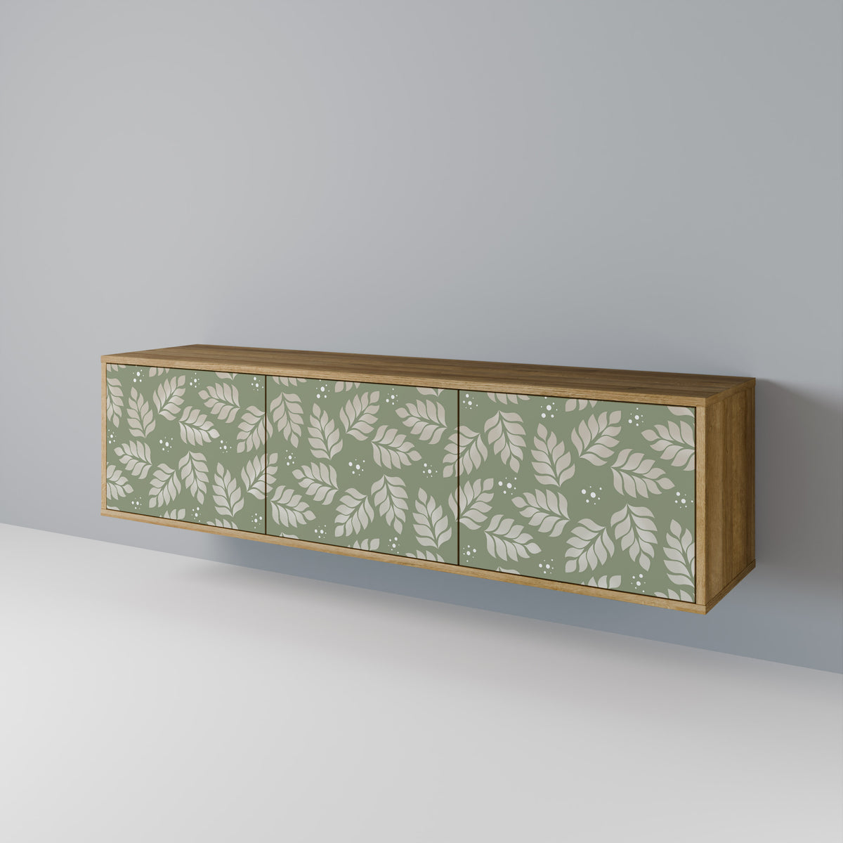 LEAVES ON GREEN 3-Door TV Cabinet