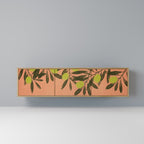 JUICY OLIVES 3-Door TV Stand in Oak Effect