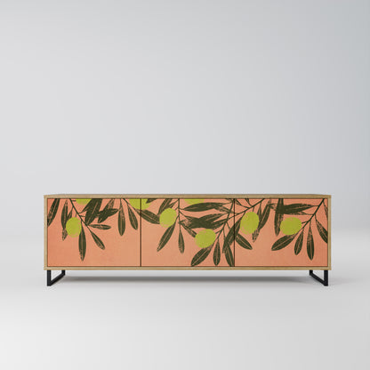 JUICY OLIVES 3-Door TV Stand in Oak Effect