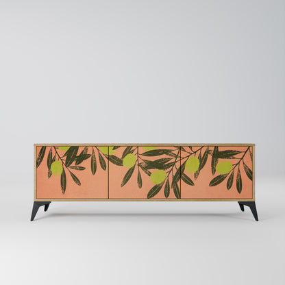 JUICY OLIVES 3-Door TV Stand in Oak Effect
