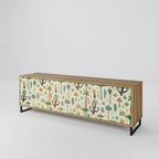 PALM SPRING 3-Door TV Stand in Oak Effect