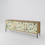 PALM SPRING 3-Door TV Stand in Oak Effect