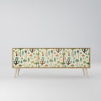 PALM SPRING 3-Door TV Stand in Oak Effect