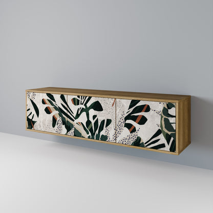 VERDURE FORMATION 3-Door TV Stand in Oak Effect