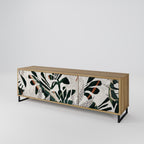 VERDURE FORMATION 3-Door TV Stand in Oak Effect