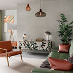 VERDURE FORMATION 3-Door TV Stand in Oak Effect