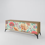 FUNGUS FANTASY 3-Door TV Stand in Oak Effect